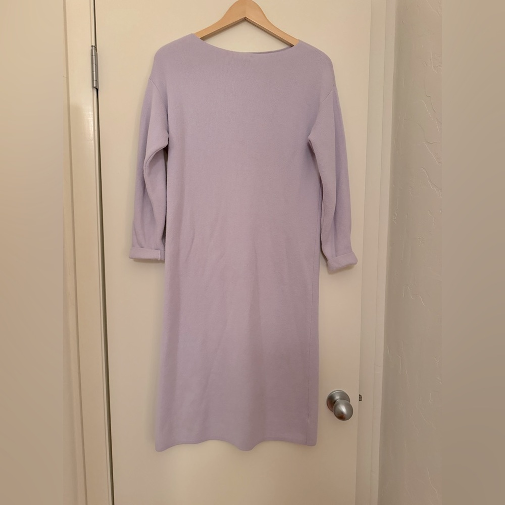 Ann Taylor light lavender sweater dress. Size Small.